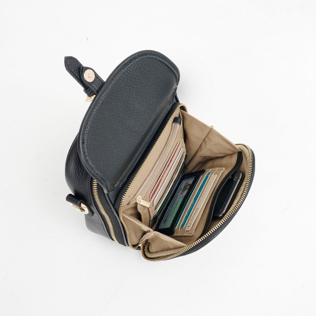 Raven Mini-Messenger - Taupe