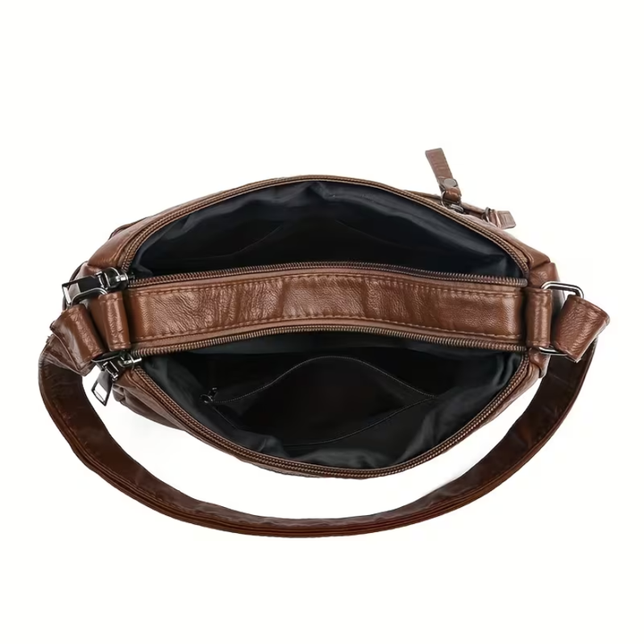 Elara | Everything in, nothing forgotten — Spacious Leather Shoulder Bag