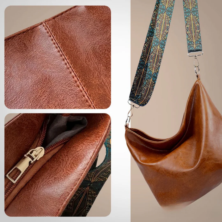 Chelsey | Spacious and Organized — Leather Work Bag with Compartments