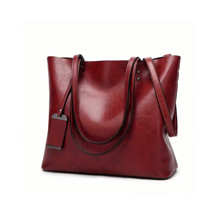 Mira | Laptop bag, hands-free — Spacious Leather Tote