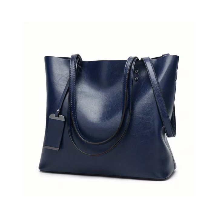 Mira | Laptop bag, hands-free — Spacious Leather Tote