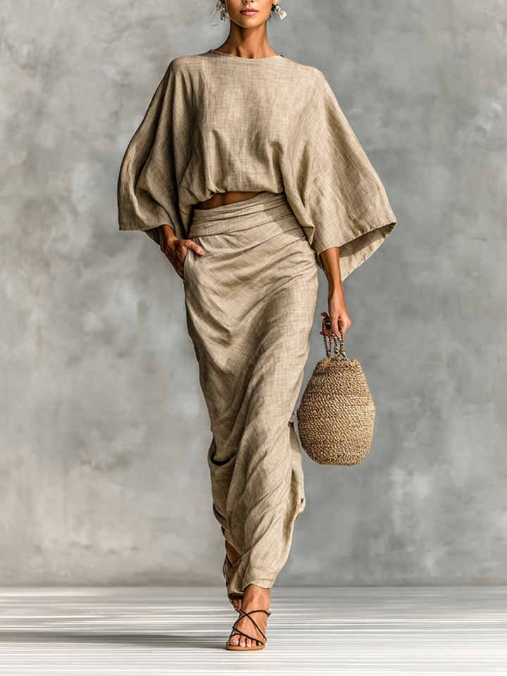 Lena | Two-Piece Cotton Linen Set