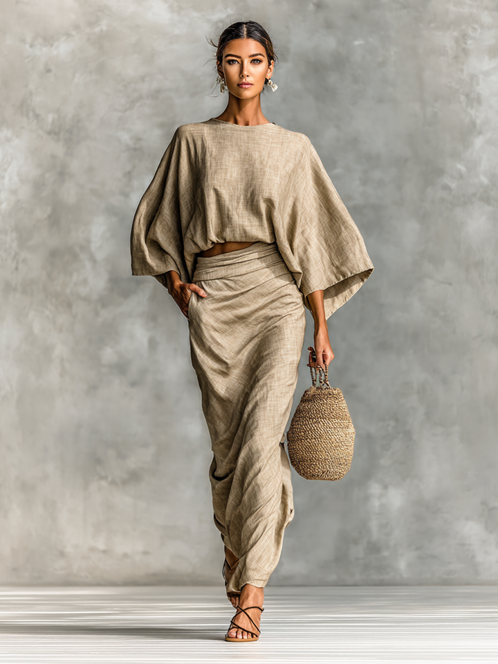 Lena | Two-Piece Cotton Linen Set