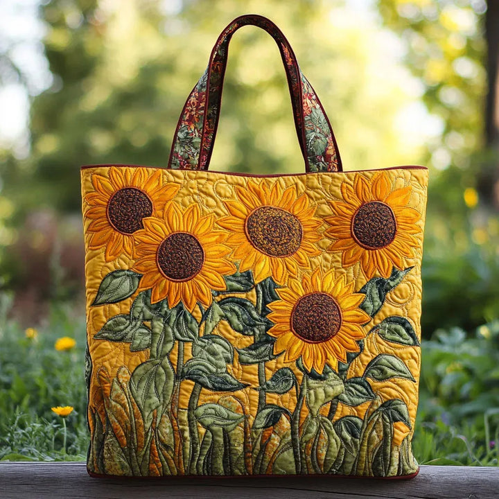 Quilted Tote  - Sunflowers