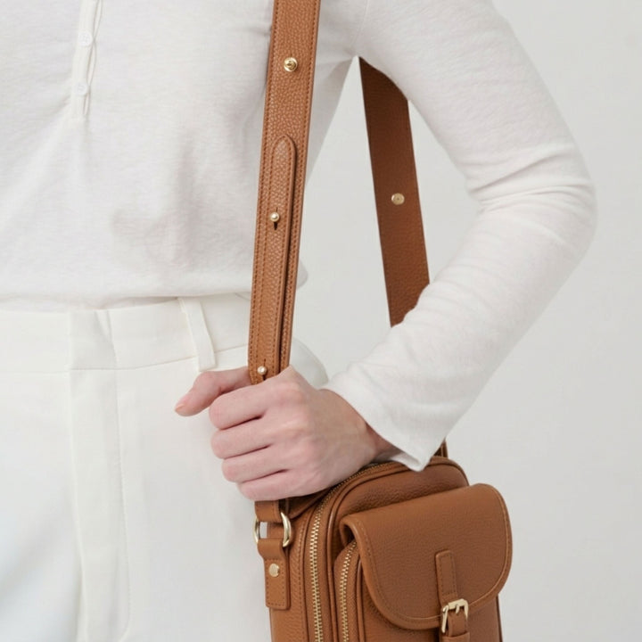 Raven Mini-Messenger - Taupe