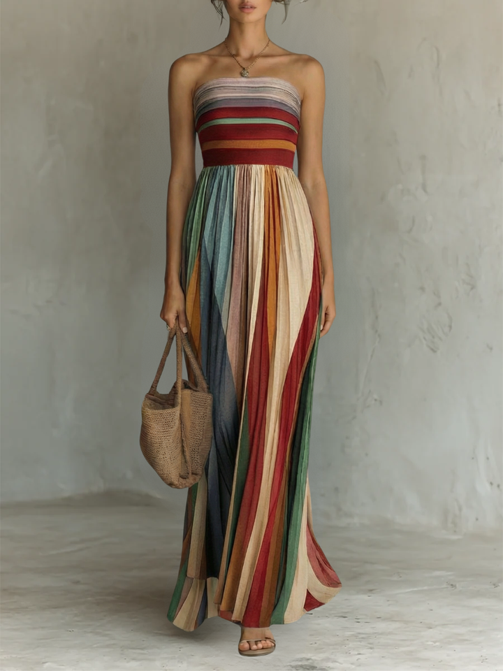 Lina | Colorful Sleeveless Maxi Dress