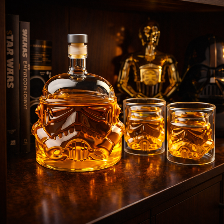 Whiskey Bottle - Set Bottle and Glass Edition