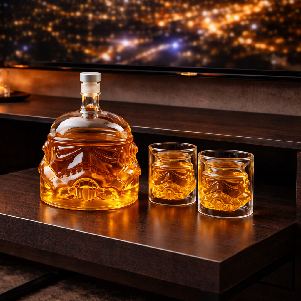 Whiskey Bottle - Set Bottle and Glass Edition
