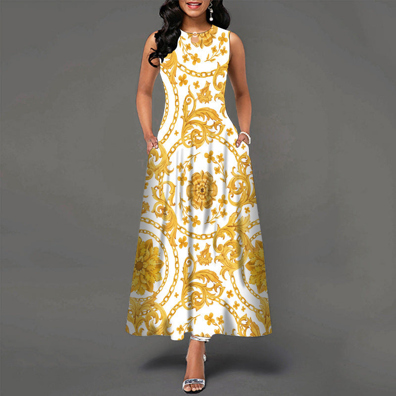 Bianca™ - Casual Sleeveless Dress with Flared Skirt