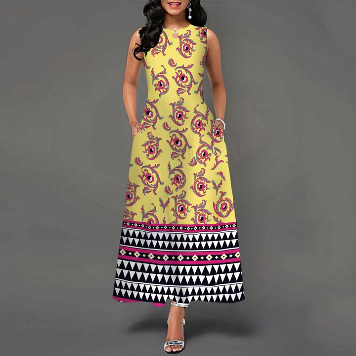 Bianca™ - Casual Sleeveless Dress with Flared Skirt