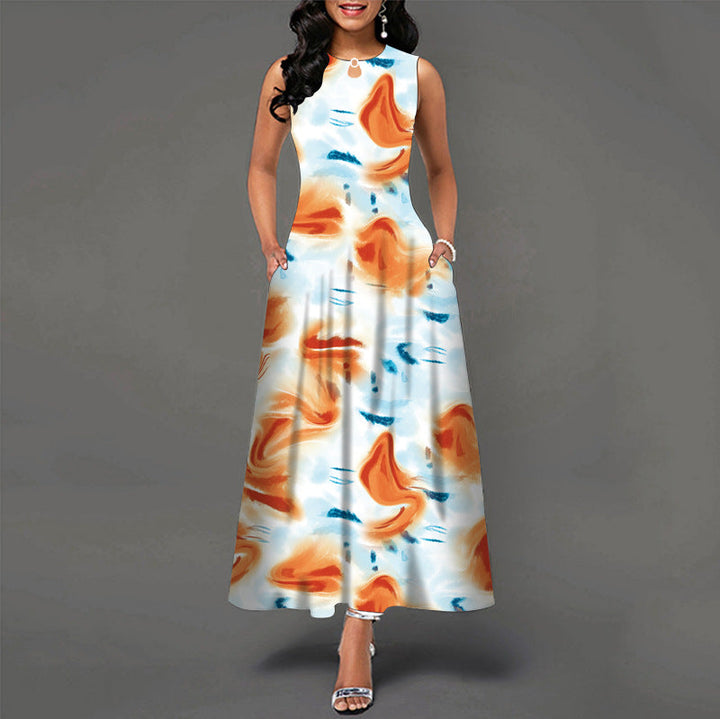 Bianca™ - Casual Sleeveless Dress with Flared Skirt