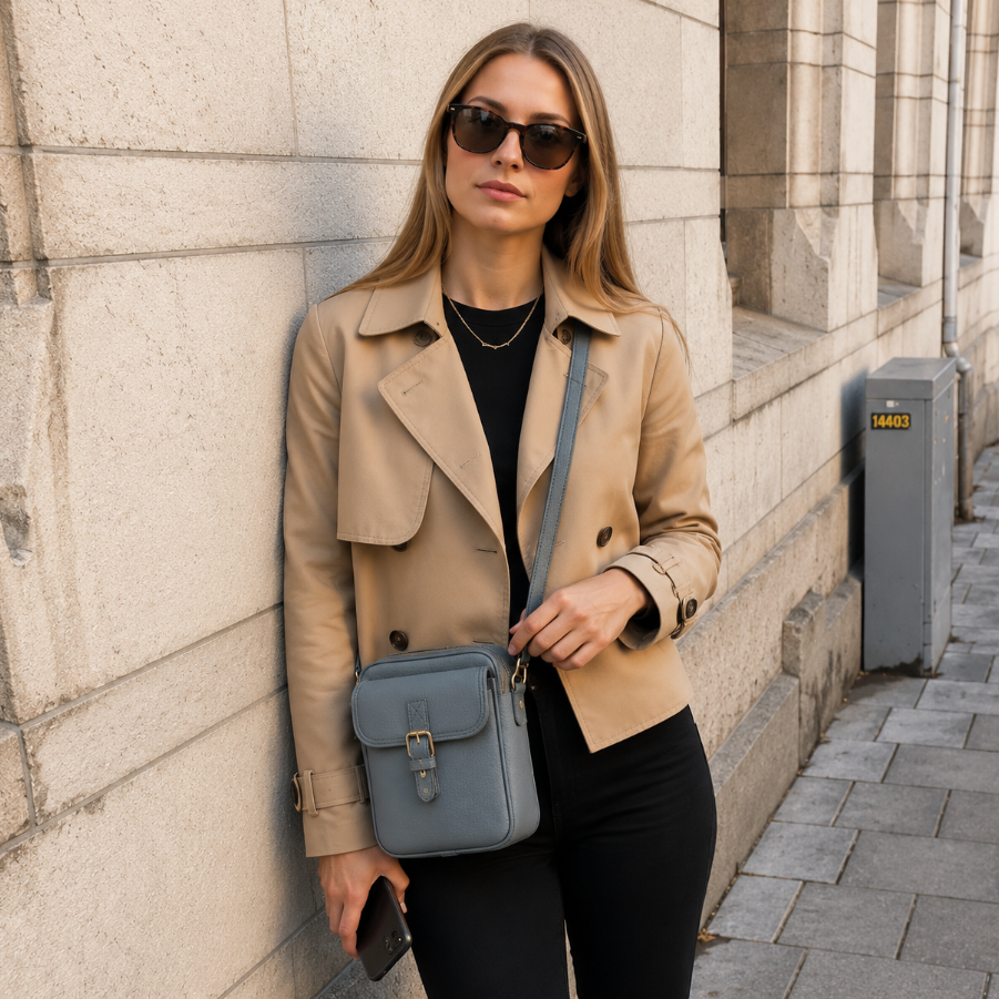 Sienna Mini-Messenger - Navy