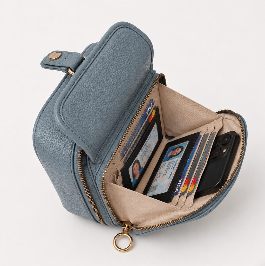 Sienna Mini-Messenger - Navy