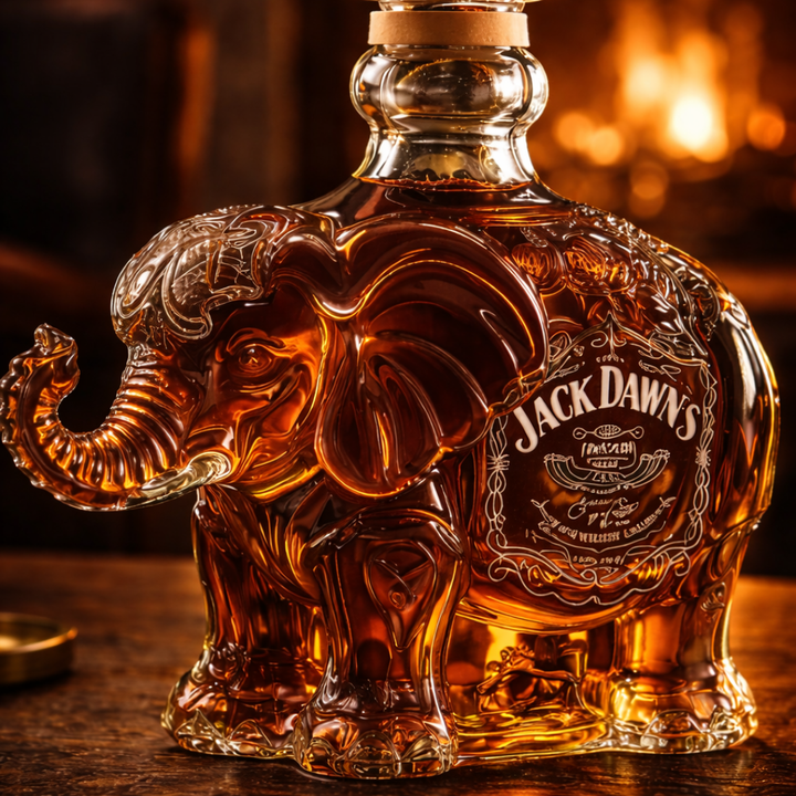 Jack Daniel's Whiskey Bottle - Elephant Edition