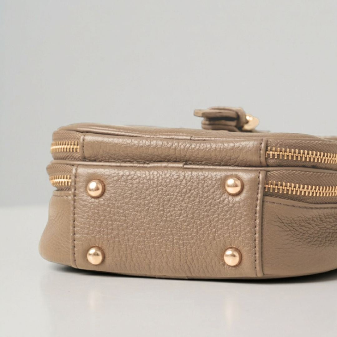 Raven Mini-Messenger - Taupe