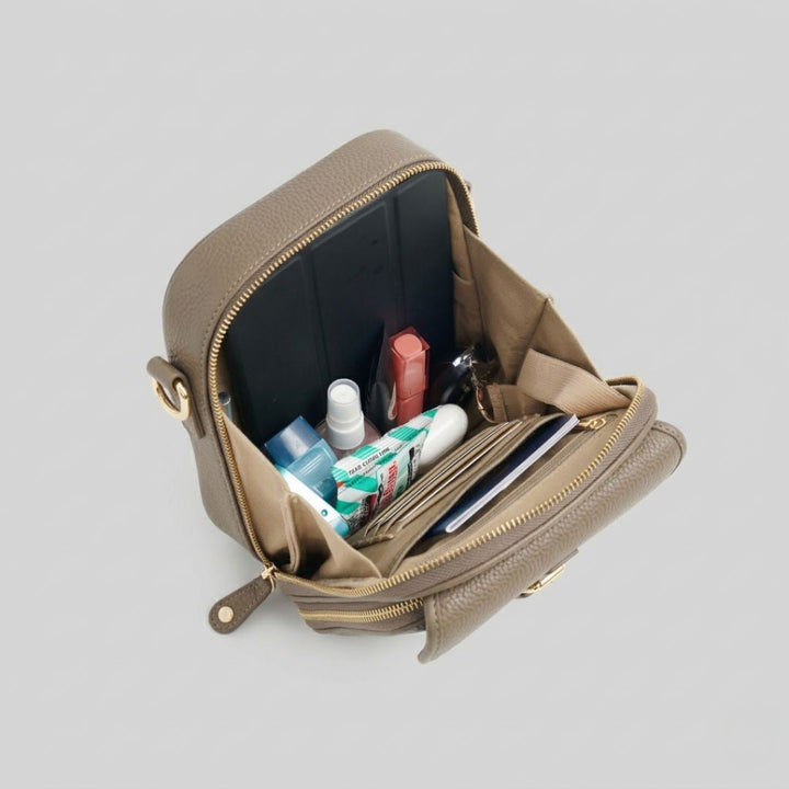 Raven Mini-Messenger - Taupe