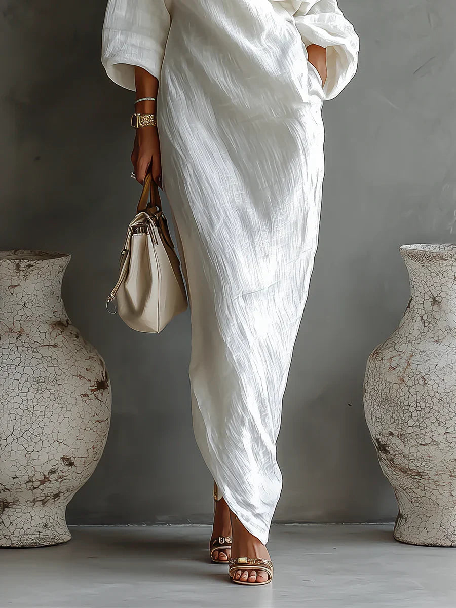 Melisa | Asymmetrical maxi dress, elegant and flowing