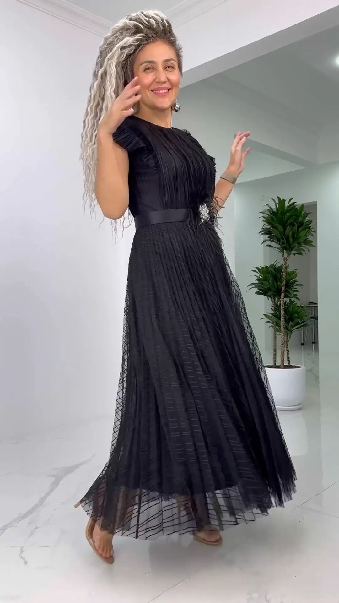 Lena | Chiffon Dress