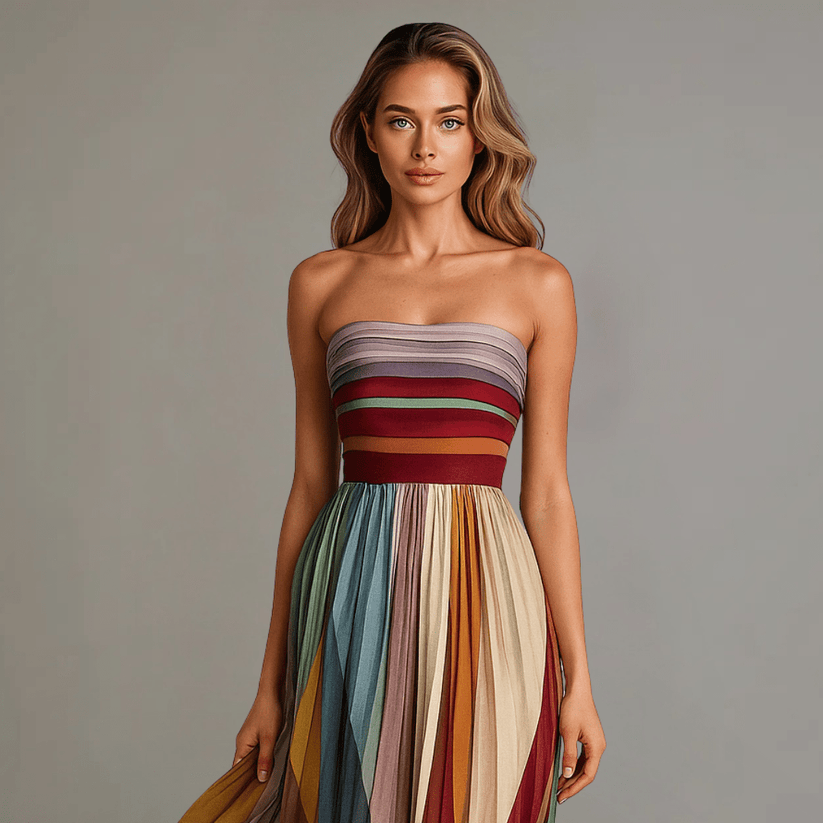 Lina | Colorful Sleeveless Maxi Dress