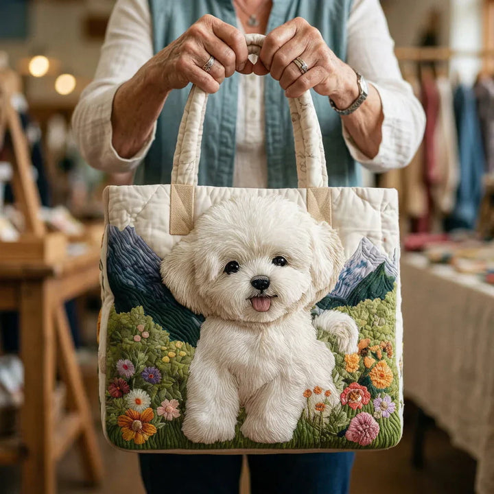 Quilted Tote - Enchanted Dog