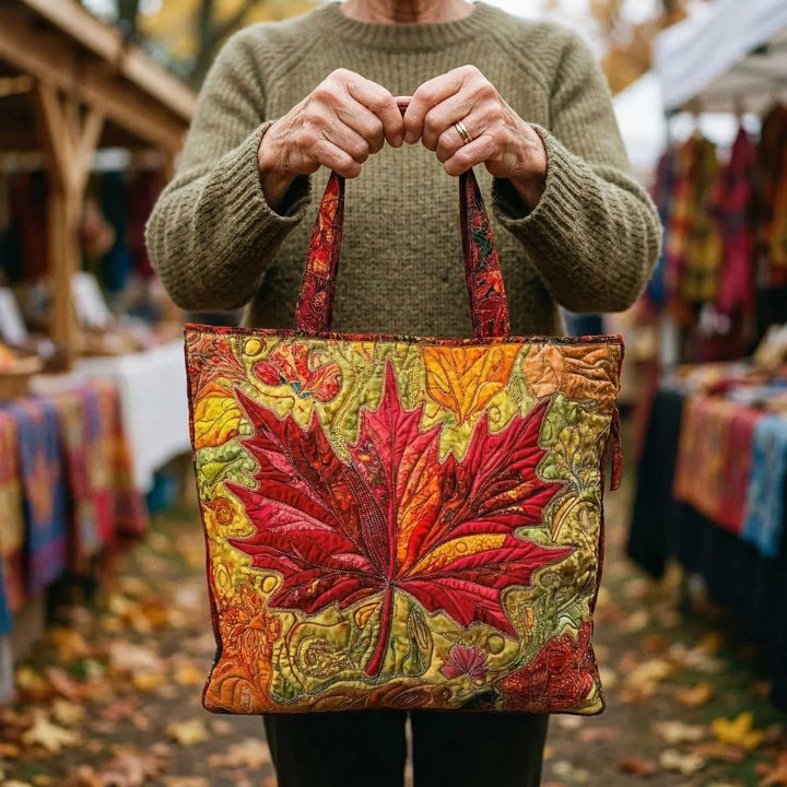 Quilted Tote - Maple at Sunset