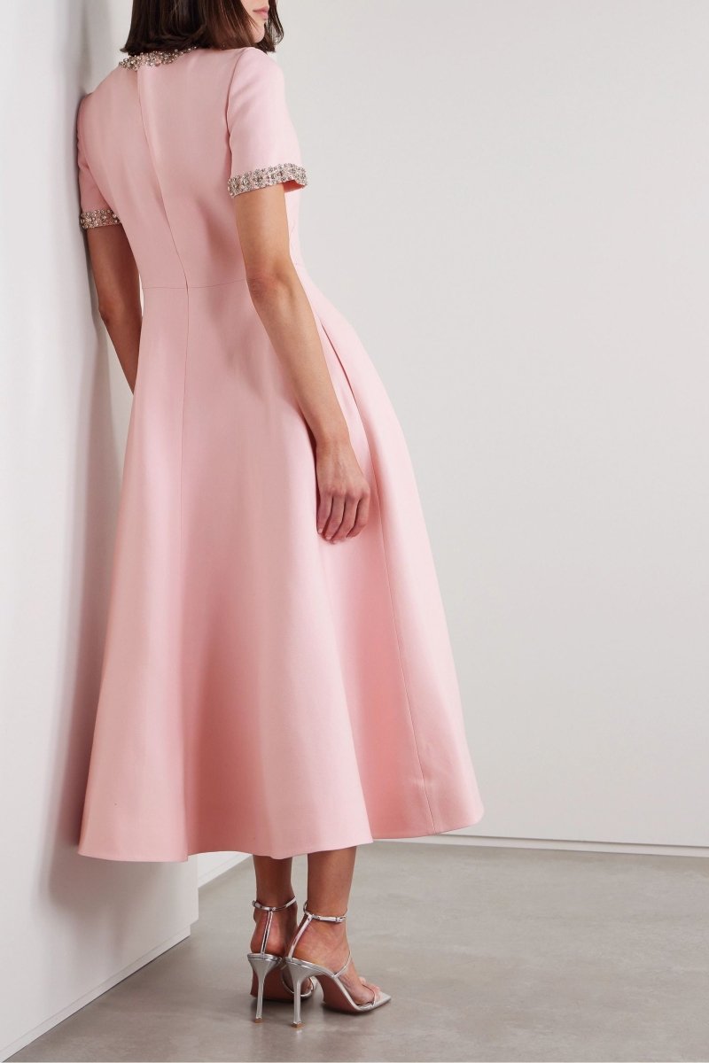 Sybil - Luxury Rhinestone Bowknot Dress
